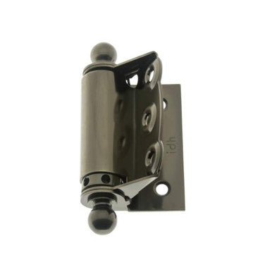 IDH 80320-15A: 2-3/4" Half Mortise Spring Door Hinge (pair) - Antique Nickel