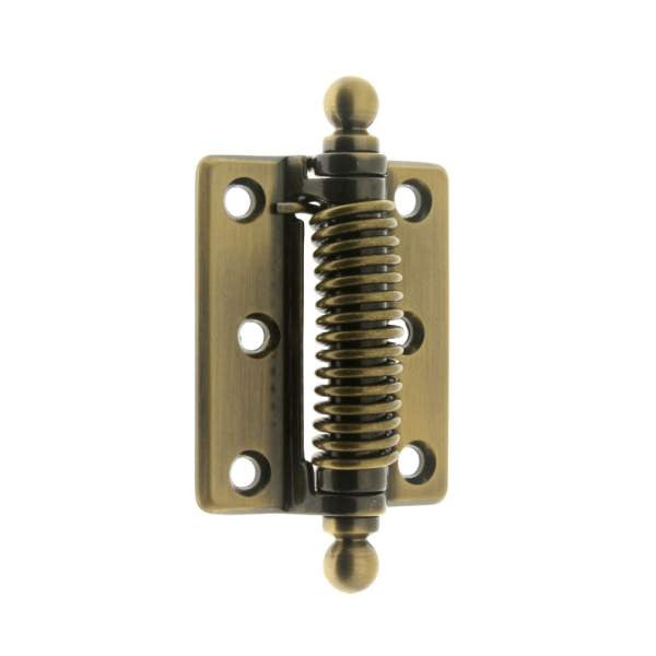 IDH 80360-005: 3 x 2-1/2" Heavy Duty Screen Door Hinge (Pair) - Antique Brass