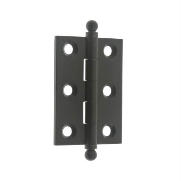 IDH 82015-10B: 2 x 1-1/2" Cabinet Hinge w/Ball Finials (pair) - Oil Rubbed Bronze