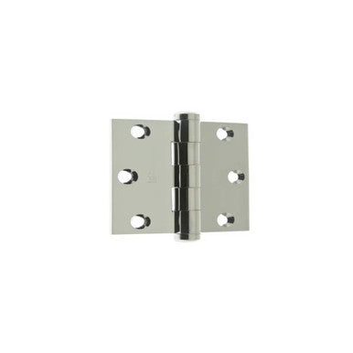 IDH 83030-026: 3" Extruded Square Corner Door Hinge (pair) - Polished Chrome
