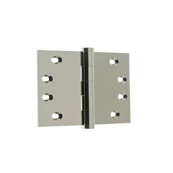 IDH 84040-026: 4" Extruded Square Corner Door Hinge (pair) - Polished Chrome