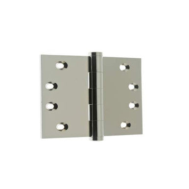 IDH 84040-026: 4" Extruded Square Corner Door Hinge (pair) - Polished Chrome