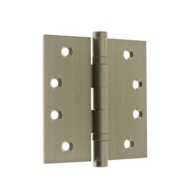IDH 86000-015: 4 x 4" Extruded Brass Ball Bearing Hinge (pair) - Satin Nickel
