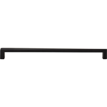 Atlas A676-BL: 12" cc Para Bar Cabinet Pull - Matte Black