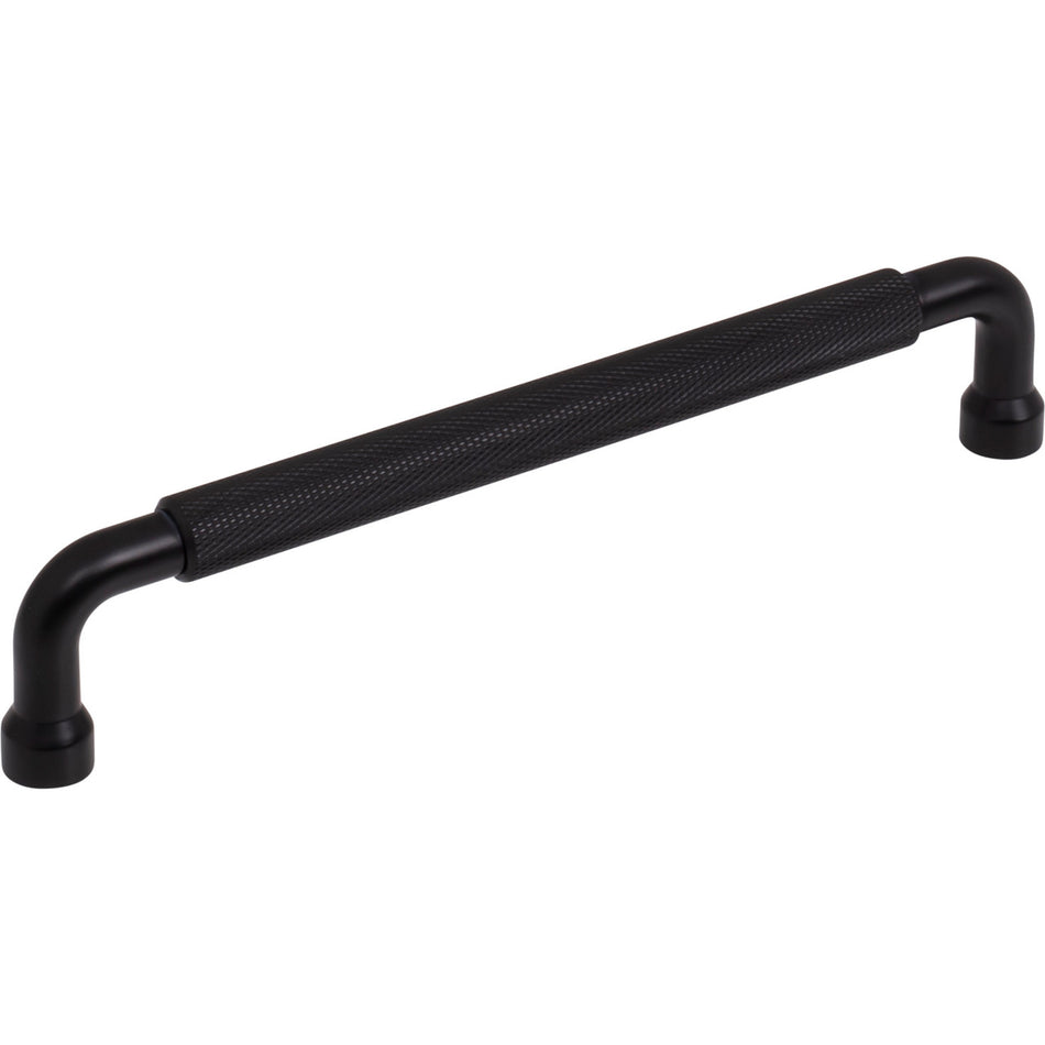 Top Knobs TK3264BLK: 6-5/16" cc Garrison Bar Cabinet Pull - Flat Black