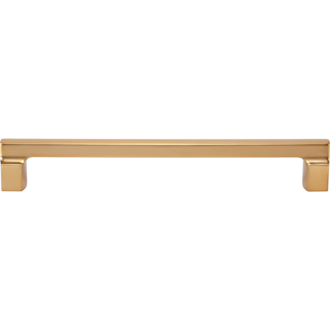 Atlas A528-WB: 12" cc Reeves Square Bar Appliance Pull - Warm Brass