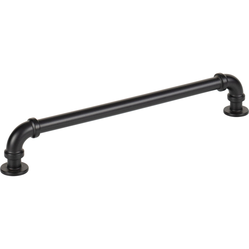 Atlas 369-BL: 7-9/16" cc Steam Punk Cabinet Pull - Matte Black