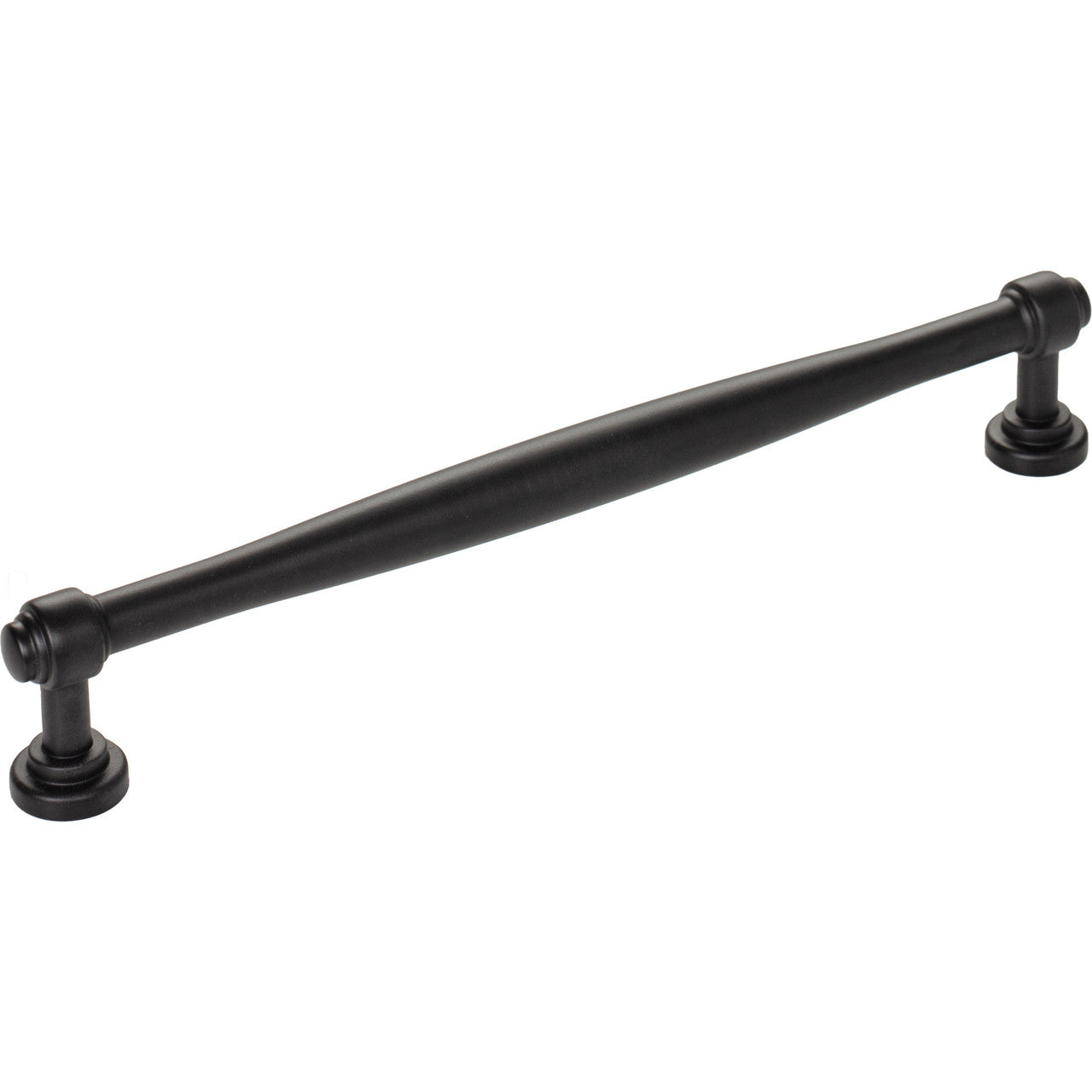 Top Knobs TK3074BLK: 7-9/16" cc Regent's Park Ulster Cabinet Pull - Flat Black