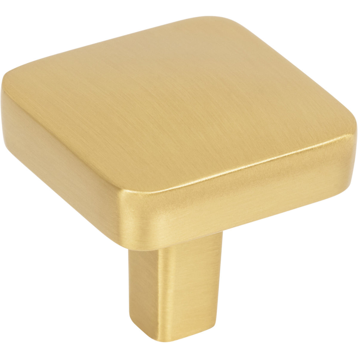 Jeffrey Alexander 905BG: 1-1/4" Whitlock Square Cabinet Knob - Brushed Gold