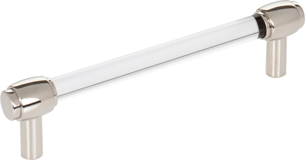 Jeffrey Alexander 775-128NI : 128mm cc Carmen Bar Cabinet Pull - Polished Nickel