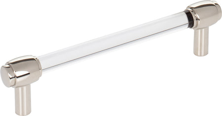 Jeffrey Alexander 775-128NI : 128mm cc Carmen Bar Cabinet Pull - Polished Nickel