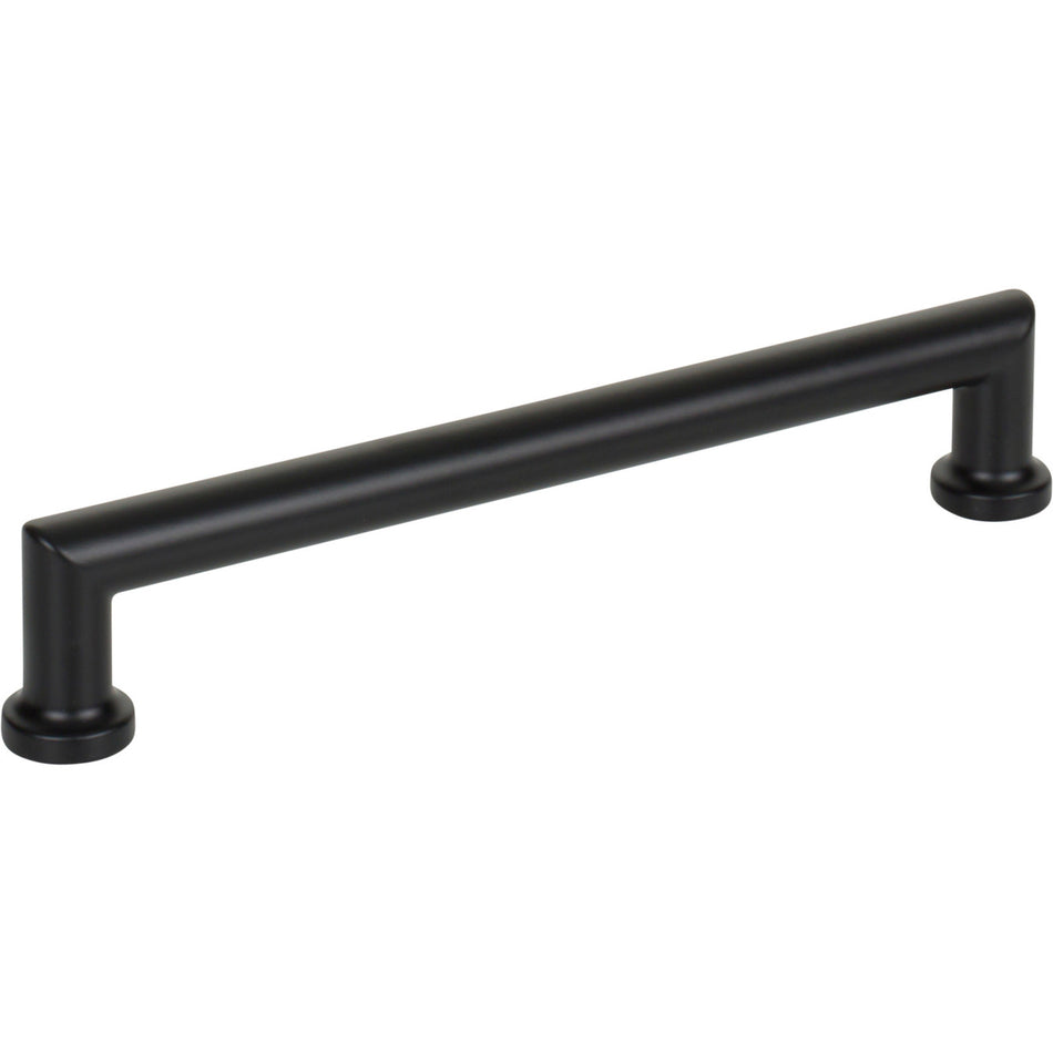 Top Knobs TK3153BLK: 6-5/16" cc Morris D- Handle Cabinet Pull - Flat Black