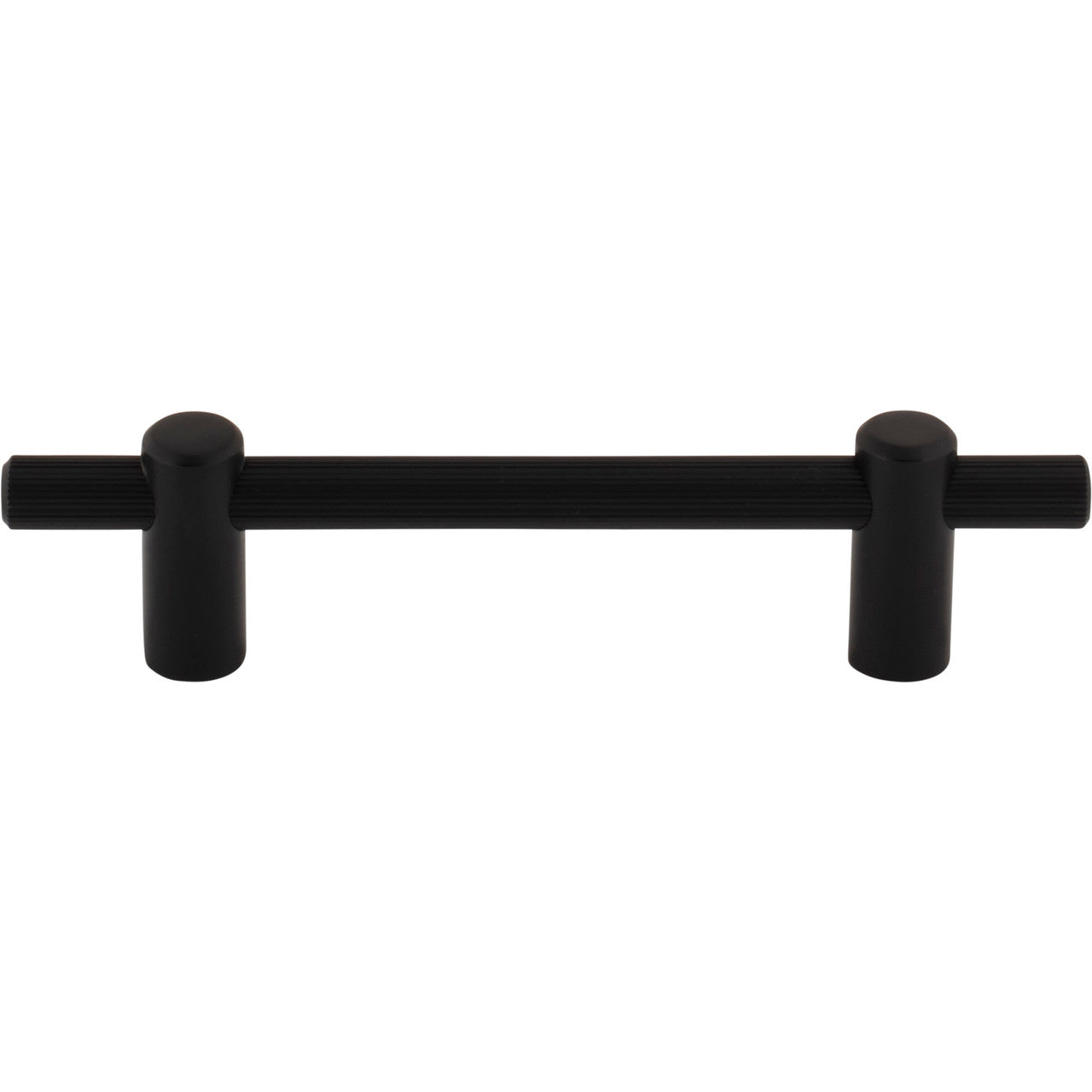 Top Knobs TK3252BLK: 3-3/4" cc Dempsey Bar Cabinet Pull - Flat Black