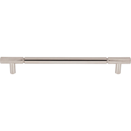 Top Knobs TK3246PN: 12" cc Prestwick Bar Cabinet Pull - Polished Nickel