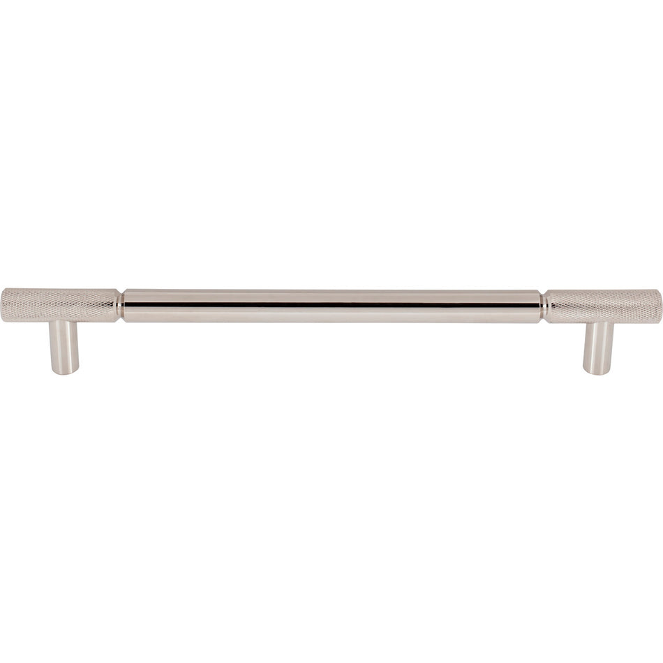 Top Knobs TK3246PN: 12" cc Prestwick Bar Cabinet Pull - Polished Nickel