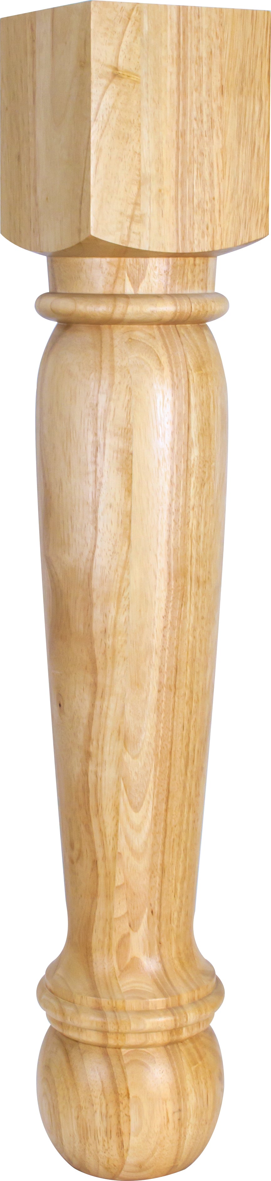Hardware Resources P26-2RW: 6" x 6" x 35-1/2" Traditional Post - Rubberwood