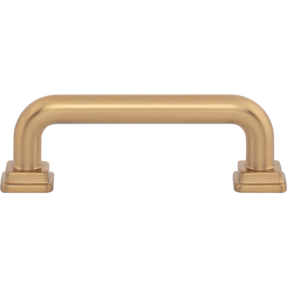Atlas A6022-WB: 3" cc Kimberton Bar Cabinet Pull - Warm Brass