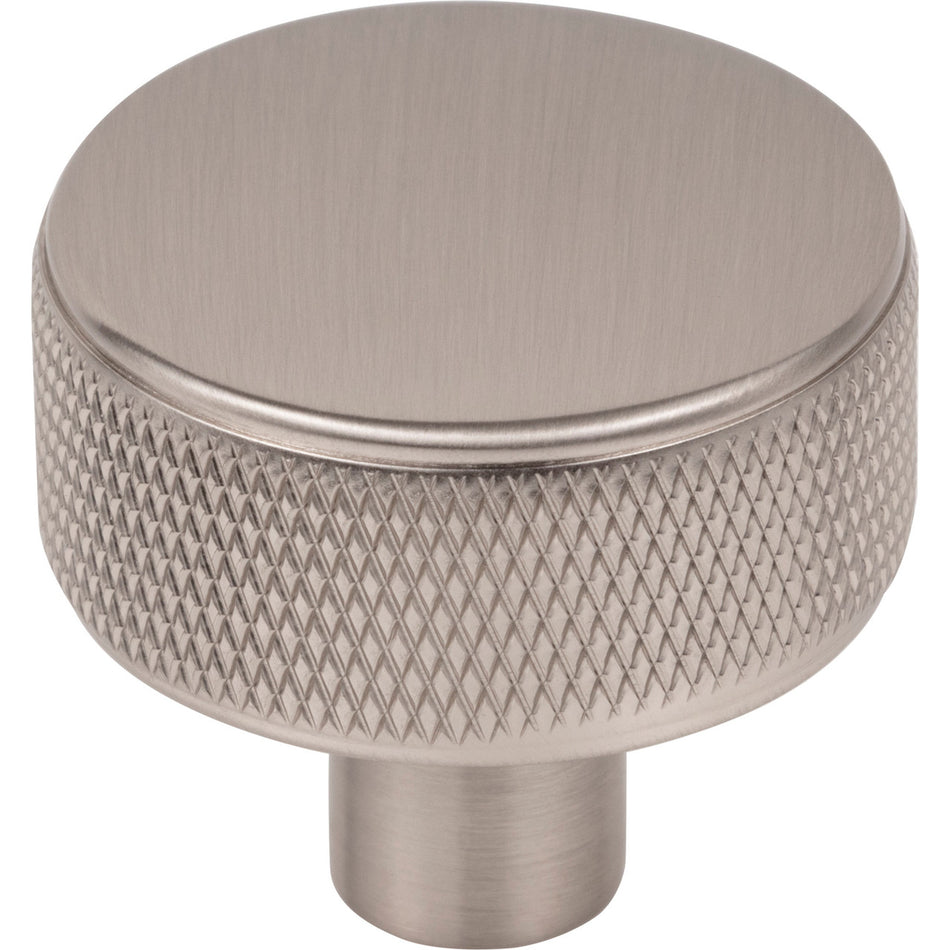 Top Knobs TK3230BSN: 1-1/4" Burnham Round Cabinet Knob - Brushed Satin Nickel
