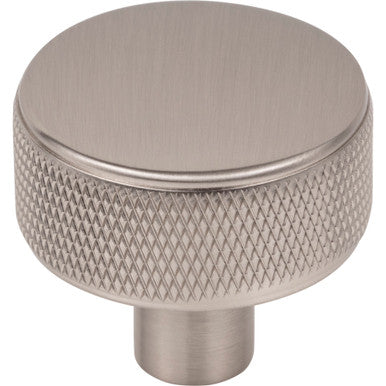 Top Knobs TK3230BSN: 1-1/4" Burnham Round Cabinet Knob - Brushed Satin Nickel