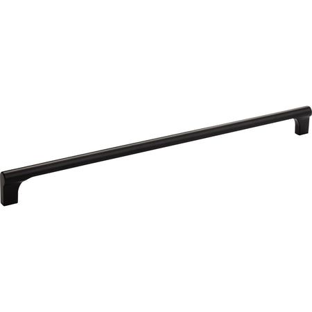 Atlas A657-BL: 12" cc Whittier Cabinet Pull - Matte Black