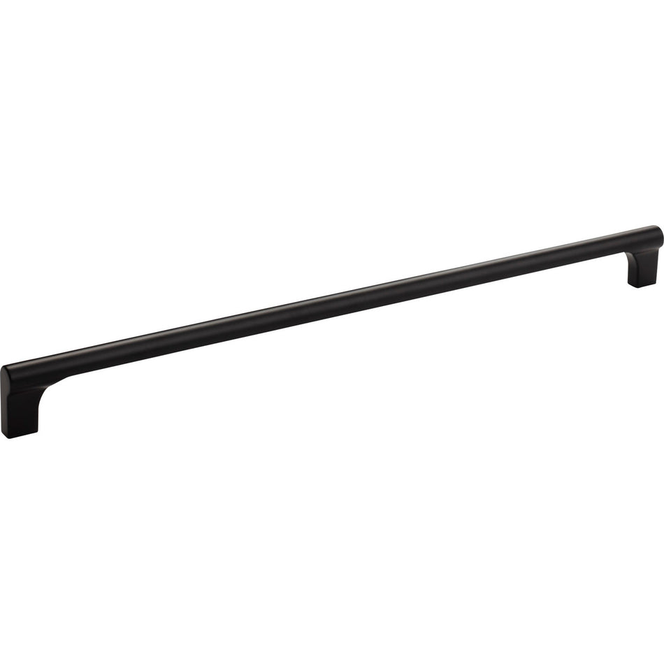Atlas A657-BL: 12" cc Whittier Cabinet Pull - Matte Black