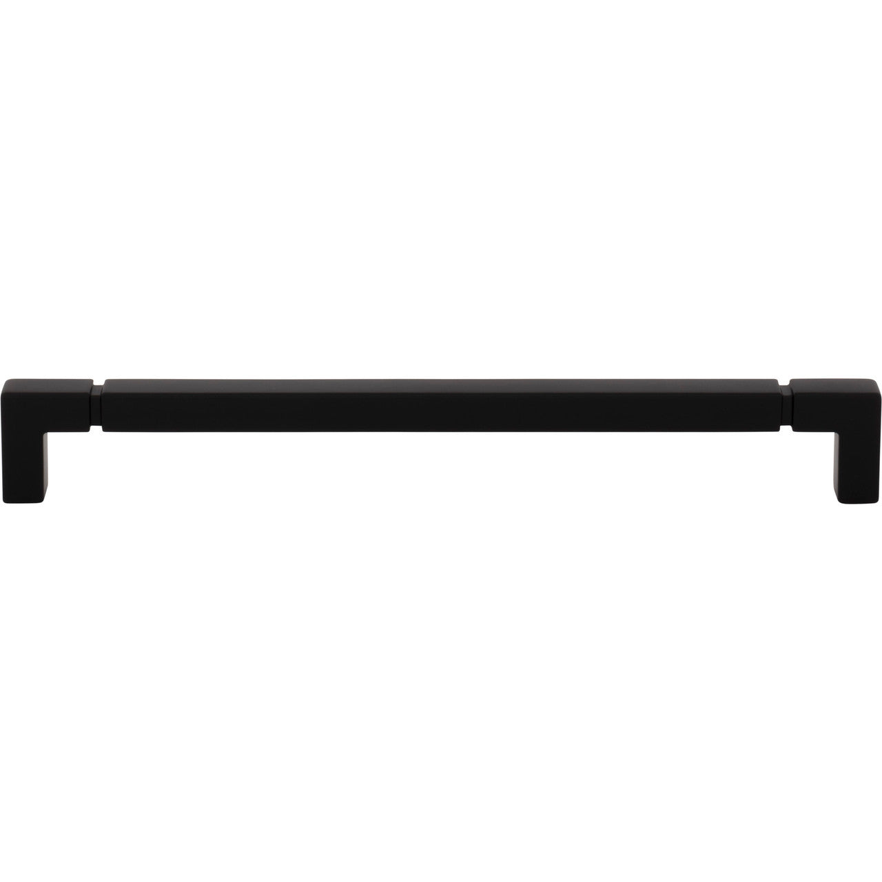 Top Knobs TK3225BLK: 8-13/16" cc Langston Cabinet Pull - Flat Black