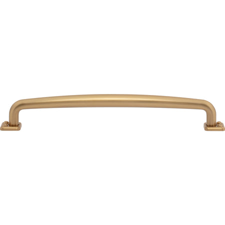 Atlas A544-WB: 7-9/16" cc Benning D-Handle Cabinet Pull - Warm Brass