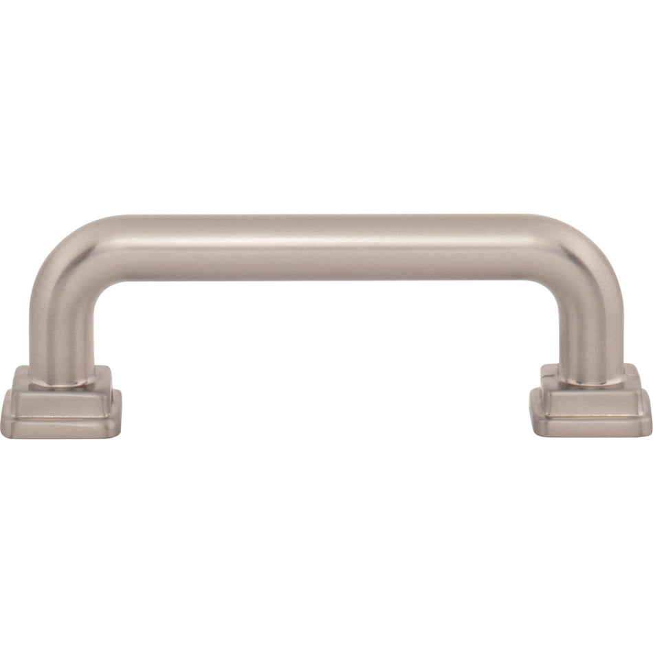 Atlas A6022-BRN: 3" cc Kimberton Bar Cabinet Pull - Brushed Nickel
