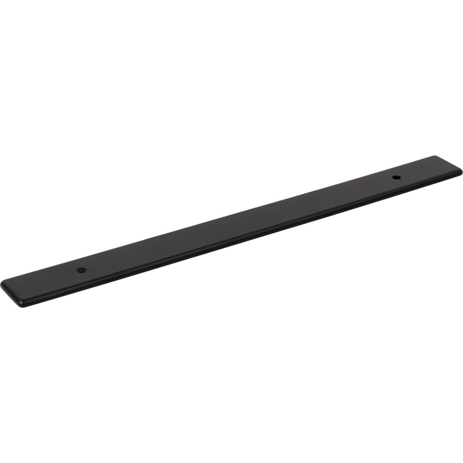 Top Knobs TK3284BLK: 1" Radcliffe  Backplate - Flat Black