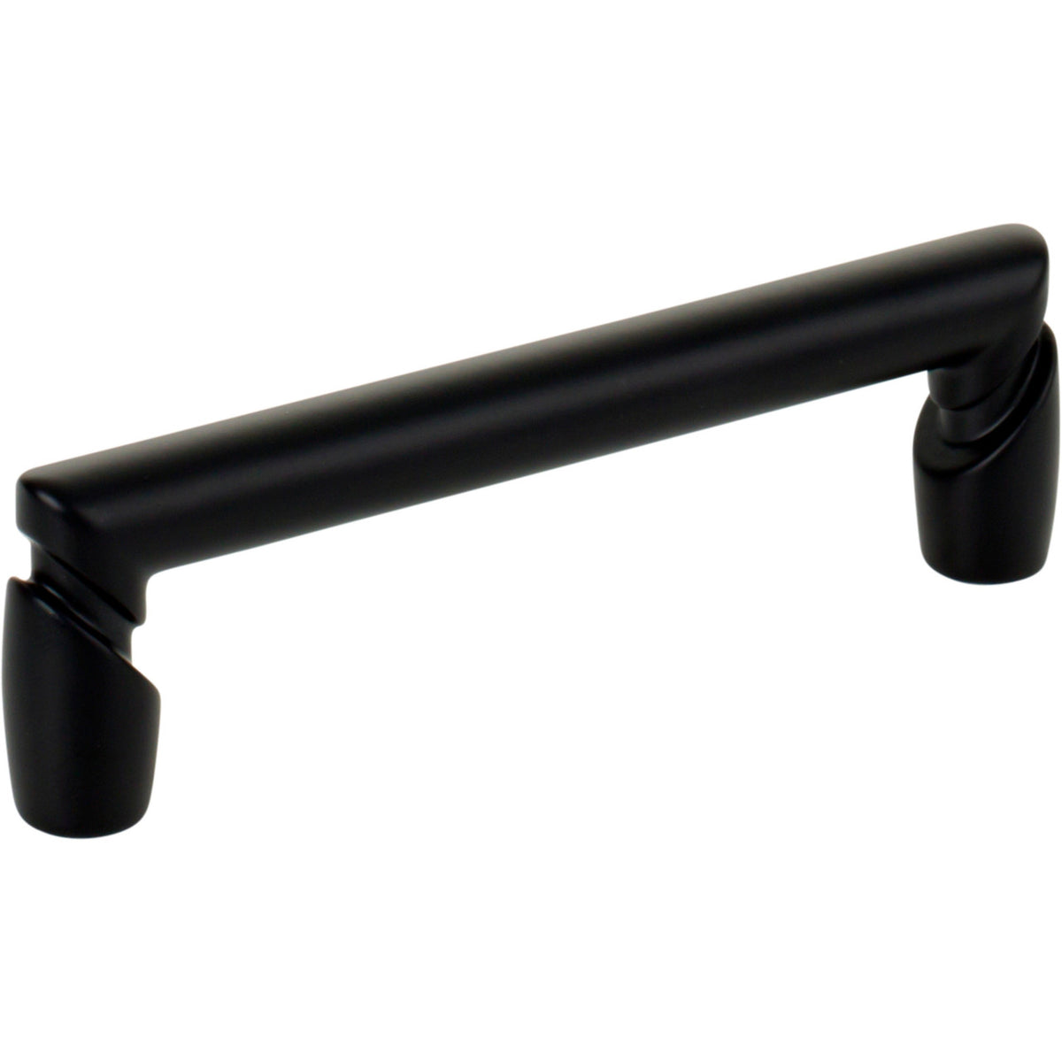 Top Knobs TK3132BLK: 3-3/4" cc Florham Round Bar Cabinet Pull - Flat Black