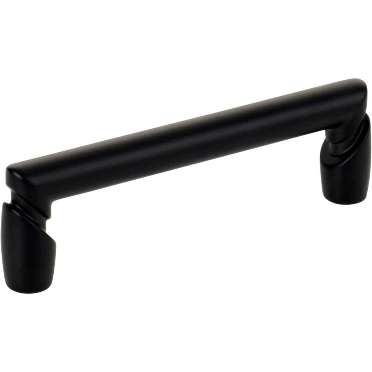 Top Knobs TK3132BLK: 3-3/4" cc Florham Round Bar Cabinet Pull - Flat Black