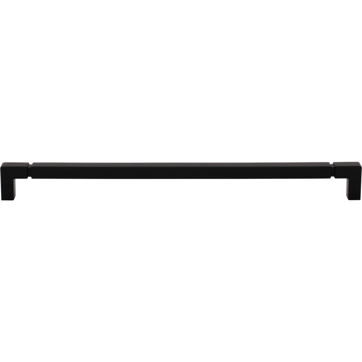 Top Knobs TK3226BLK: 12" cc Langston Cabinet Pull - Flat Black