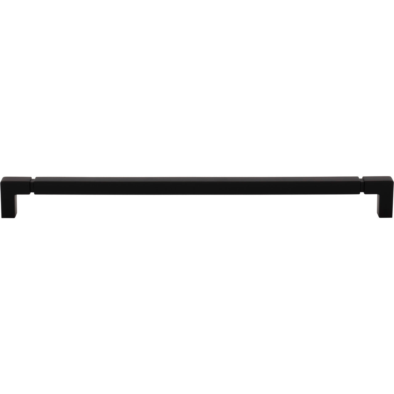 Top Knobs TK3226BLK: 12" cc Langston Cabinet Pull - Flat Black