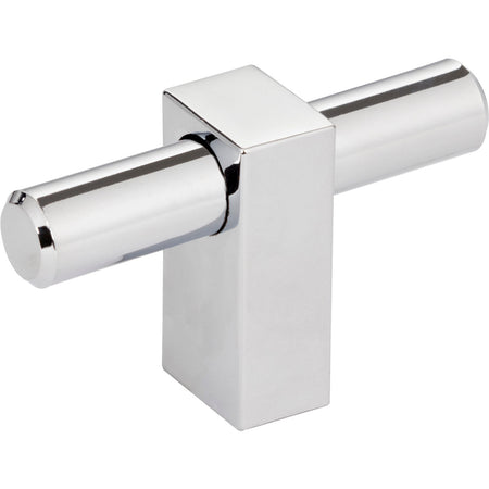 Jeffrey Alexander 478T-PC: 2-3/8" Larkin T-Bar Cabinet Knob - Polished Chrome