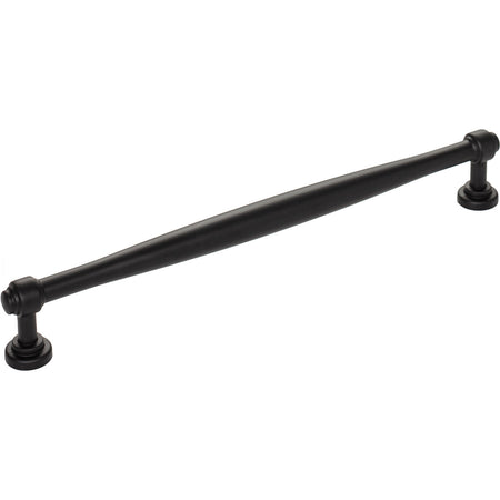 Top Knobs TK3075BLK: 8-13/16" cc Regent's Park Ulster Cabinet Pull - Flat Black