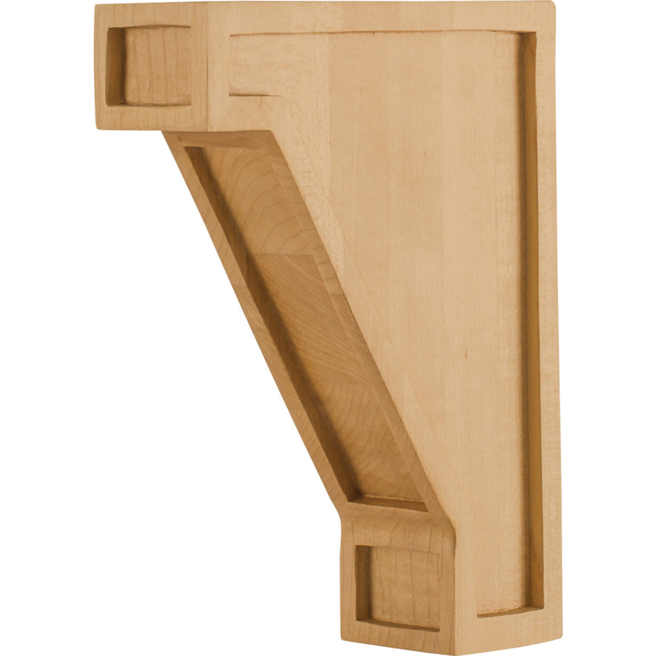Hardware Resources COR16-AWO: 2" x 6" x 8" Mission Arts & Crafts Corbel - White Oak