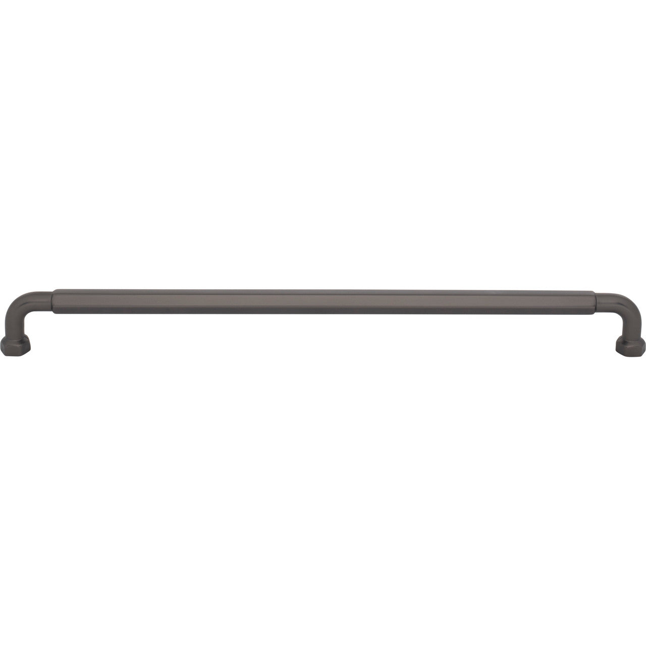 Top Knobs TK3206AG: 12" cc Dustin Cabinet Pull - Ash Gray