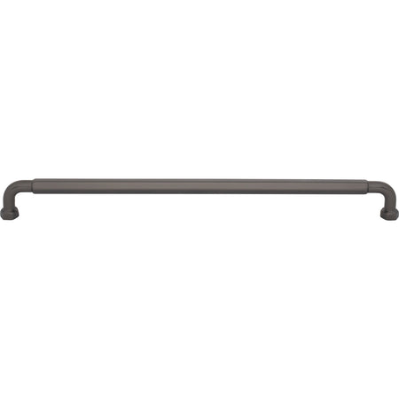 Top Knobs TK3206AG: 12" cc Dustin Cabinet Pull - Ash Gray