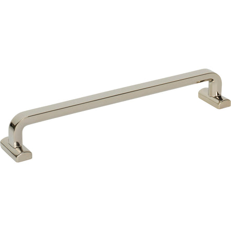 Top Knobs TK3165PN: 7-9/16" cc Harrison D-Handle Cabinet Pull - Polished Nickel