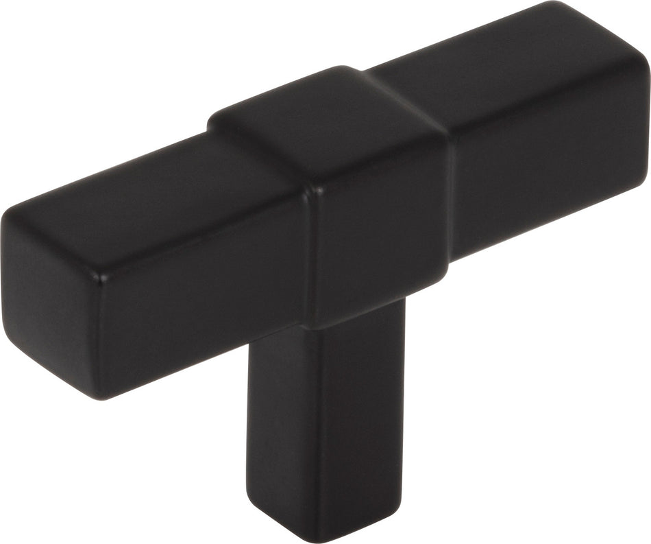 Jeffrey Alexander 293T-MB: 2" Zane T-Bar Cabinet Knob - Matte Black
