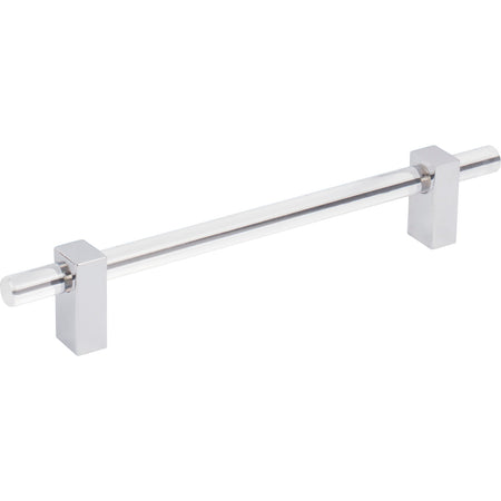 Jeffrey Alexander 578-160PC: 160mm cc Spencer Bar Cabinet Pull - Polished Chrome/Clear Acrylic