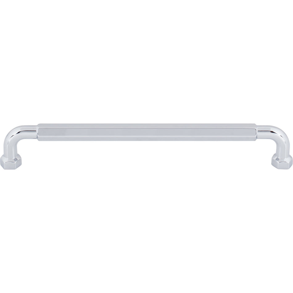 Top Knobs TK3204PC: 7-9/16" cc Dustin Cabinet Pull - Polished Chrome