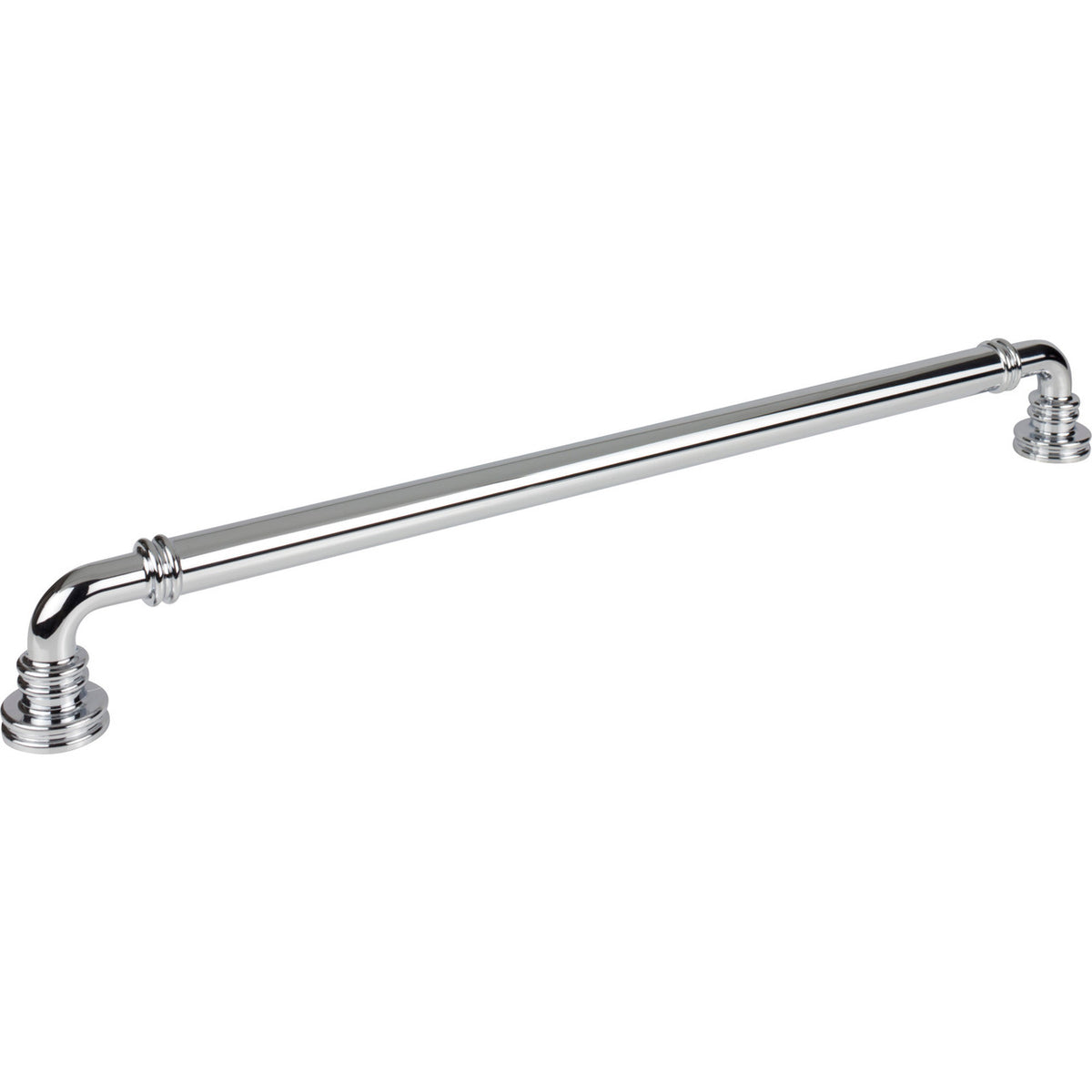Top Knobs TK3148PC: 18" cc Cranford D-Handle Cabinet Pull - Polished Chrome