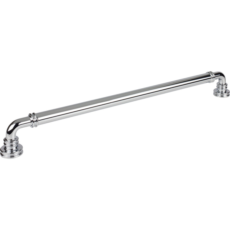 Top Knobs TK3148PC: 18" cc Cranford D-Handle Cabinet Pull - Polished Chrome