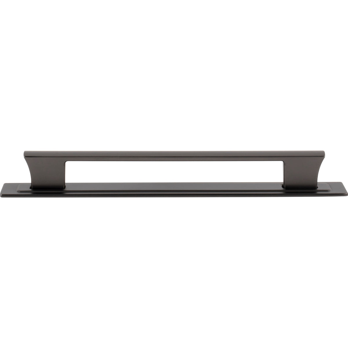 Atlas A6005-SL: 7-9/16" cc Zander Bar Cabinet Pull w/Backplate - Slate