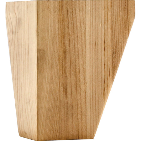 Hardware Resources BF32WO: 3-1/2" x 3-1/2" x 4-1/2" Square Shaker Bun Foot - White Oak