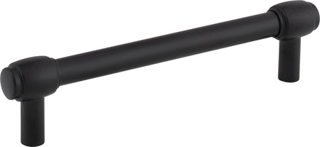 Jeffrey Alexander 885-128MB: 128mm cc Hayworth Bar Cabinet Pull - Matte Black