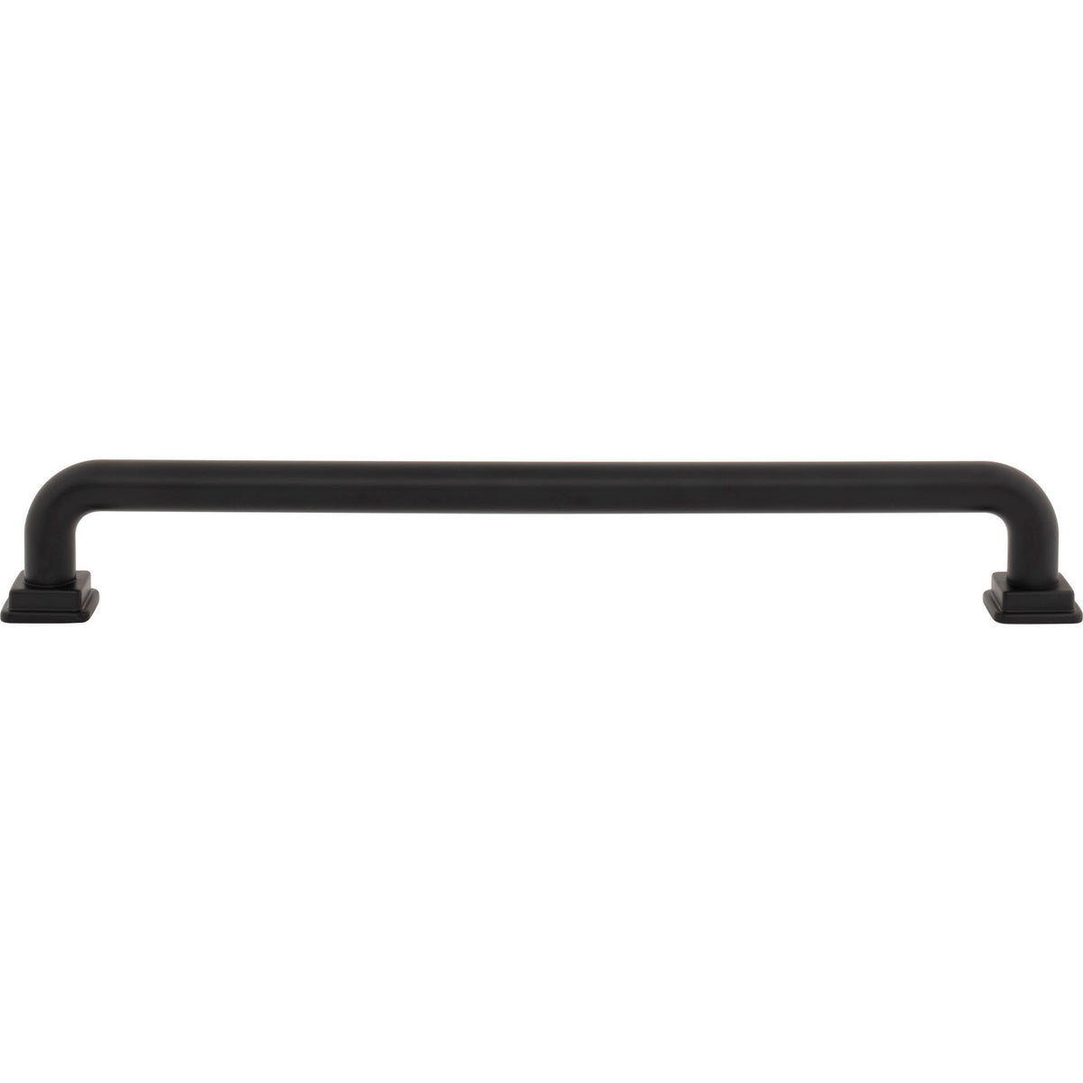 Atlas A6028-BL: 12" cc Kimberton Bar Appliance Pull - Matte Black