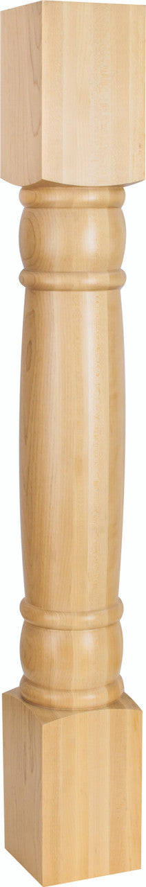 Hardware Resources P14RW: 4-1/2" x 4-1/2" x 35-1/2" Doric Post - Rubberwood