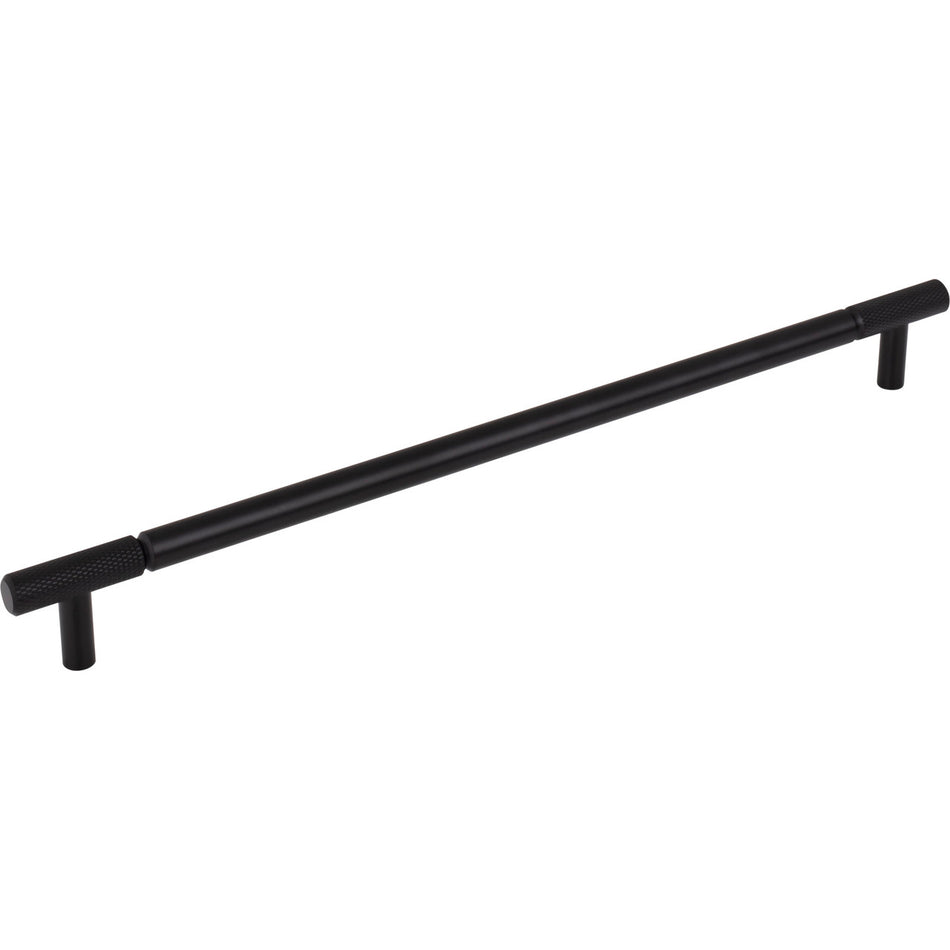 Top Knobs TK3245BLK: 12" cc Prestwick Bar Cabinet Pull - Flat Black